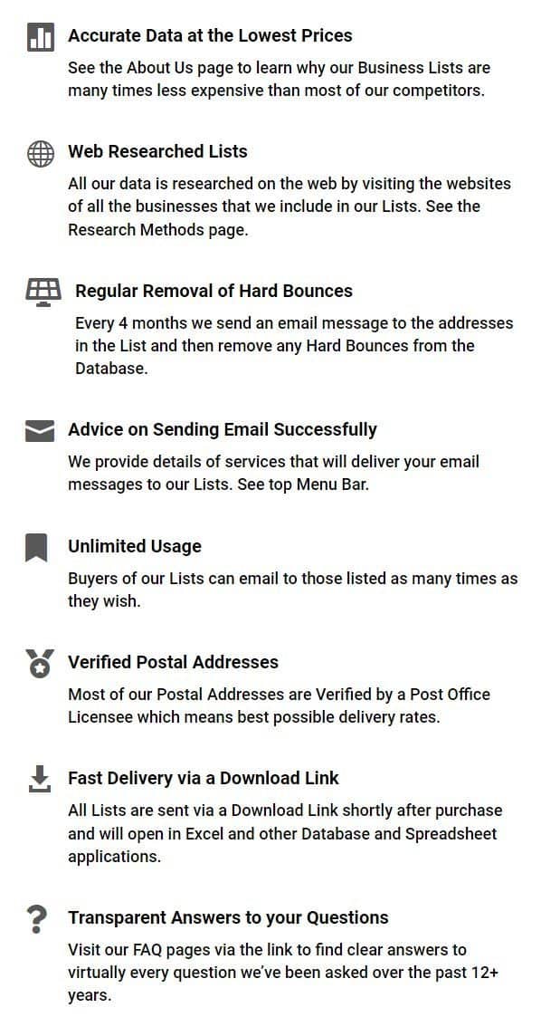 guarantee-points marketing list